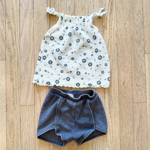 Grayson Collective Floral Knit Top and Shorts Set for Kids - Picture 1 of 4